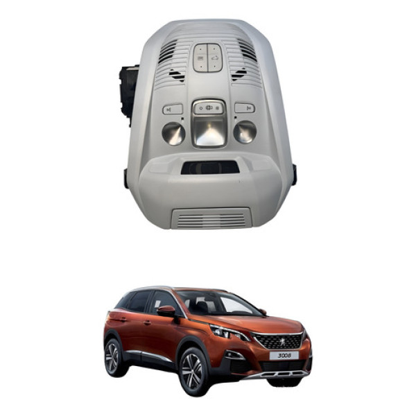 Console Teto Luz Cortesia Peugeot 3008 5008 2018 2021