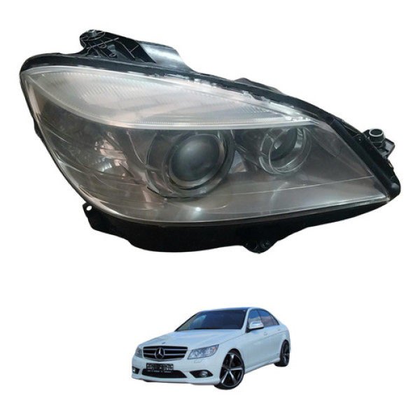 Farol Direito Com Xênon Mercedes C250 C280 2008 A 2011