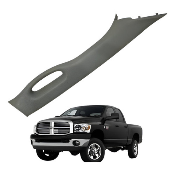 Acabamento Coluna Para Brisa Dodge Ram D.dir 2500 2006 2010 Cinza
