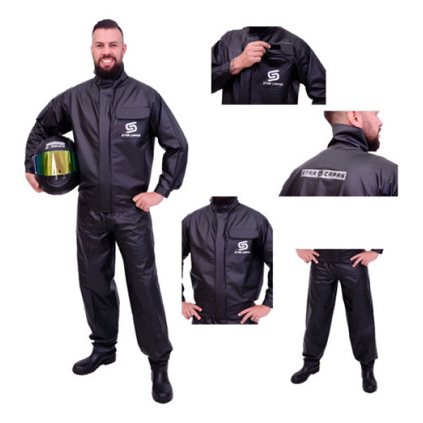Melhor Conjunto Impermeável Motoboy Capa De Chuva M G Gg
