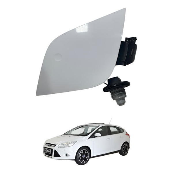 Portinhola Tampa Tanque Ford Focus Hatch 2014 2018 Preto