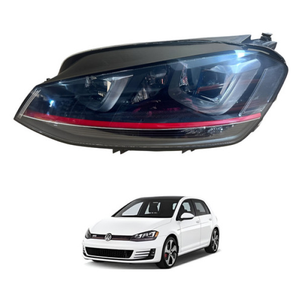 Farol Esquerdo Volkswagen Golf Gti 2014 2015 2016 2017 Esquerdo/motorista