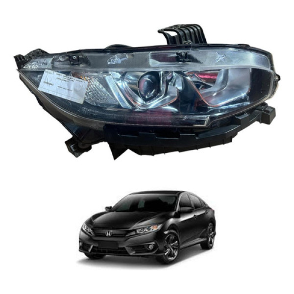 Farol Direito Honda New Civic 2017 2018 2019 2020 2021