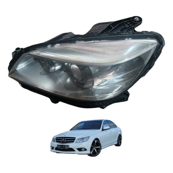 Farol Esquerdo Com Xênon Mercedes C250 C280 2008 A 2012