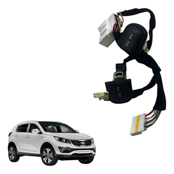 Tomada Acendedor 12v Kia Sportage 2.0 2017 2021 Preto
